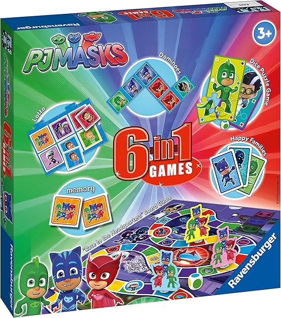 Ravensburger PJ Masks 6 in 1 Game Set for Kids & Families Age 3 years