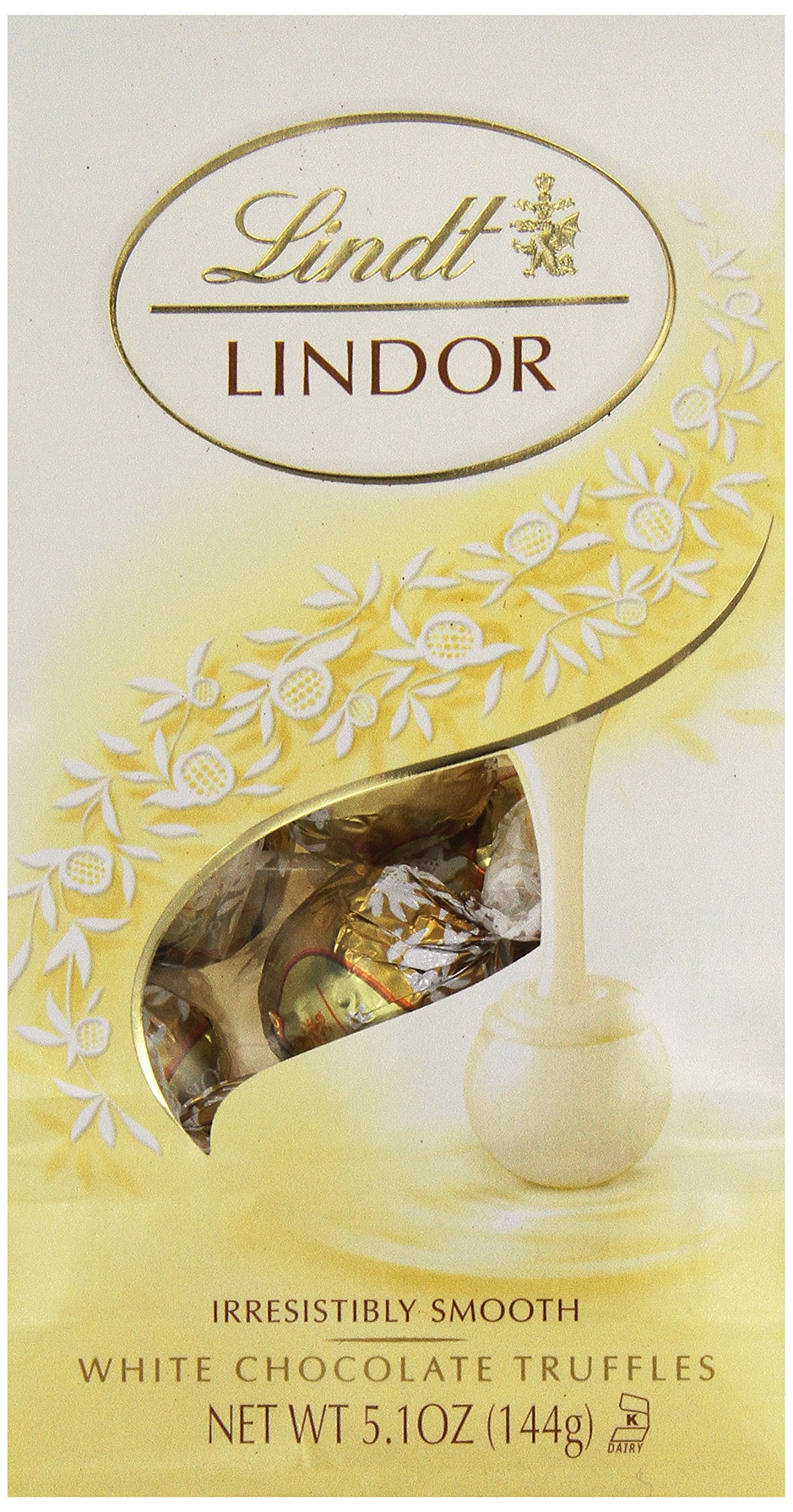 Lindt Lindor White Chocolate Truffle, 5.1 Ounce Buy Online in United