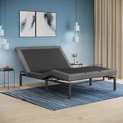 iDealBed 4i Custom Adjustable Bed Base, Wireless, Massage, Nightlight, Zero-Gravity, Anti-Snore, Memory Pre-Sets (Full)