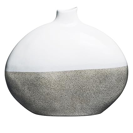 Kelly Hoppen London Luna Vase Dappled Grey Amazon Co Uk