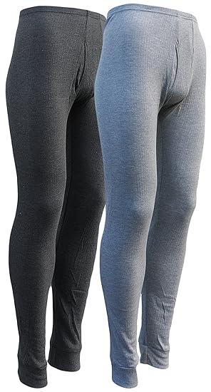 sockenhimmel 2 Lange Thermo- Funktions- Unterhosen für Herren - Sport- und Arbeits-Unterhosen mit Eingriff