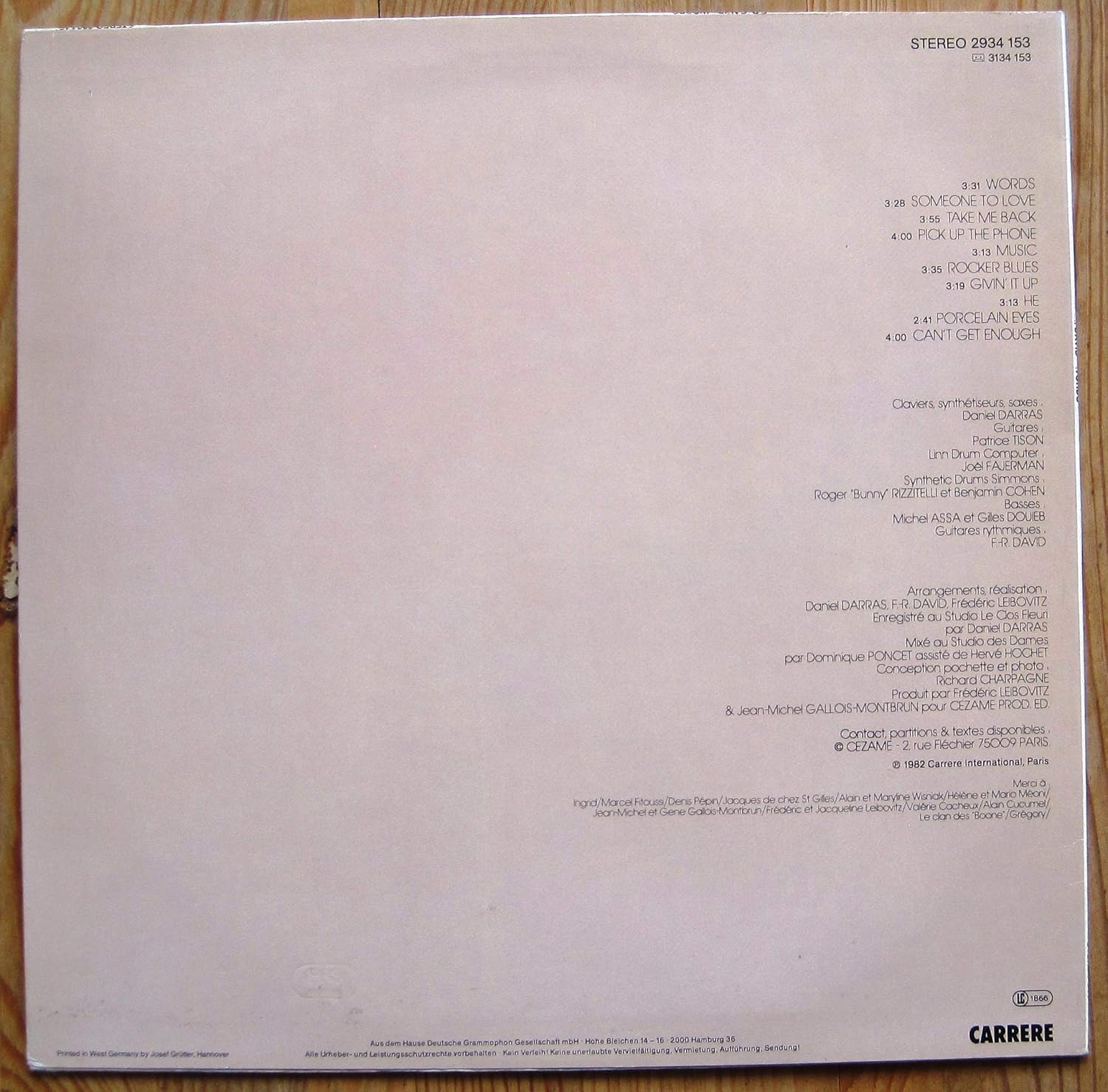 F R David Words Carrere 2934 153 Amazon De Musik Cds Vinyl