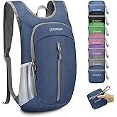 ZOMAKE 10L Ultra Lightweight Packable Backpack, Small Daypack Light Foldable Backpacks Water Resistant Day Bag for Hiking(Navy Blue)