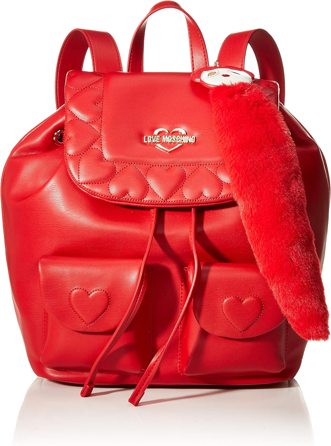 red moschino backpack