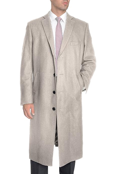 Men's Full Length Coat Overcoat Topcoat 