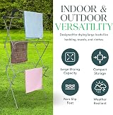 SIC 3 Tier Clothes Airer, 15m Drying Space, Foldable Indoor/Outdoor Rack view 3