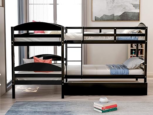 l shaped bunk beds amazon