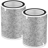 HP302/HP301/HP201 Replacement Filter Compatible with Shark HP302/HP202/HP230/HP231/UA205/AP1000/HC501/HC502 Filter MAX, Absorb 99.97% Particulate, Compare Part#: HE2FKBASMB/HE2FKBAS/HE2FKPRO/HE2FKPET
