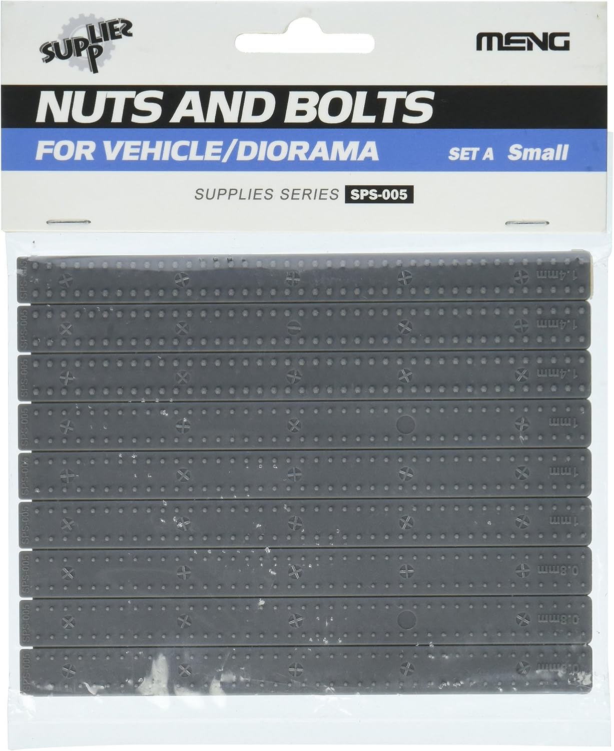 Meng "Model 1:35 SET A Nuts and Bolts (Small, Multi-Colour), Multicolor
