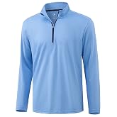 Obla Striped Golf Quarter Zip Pullover | Classic Fit, Mock Neck, Sun Protection, Lightweight, Long Sleeve Golf Shirt, Sweatshirts for Men