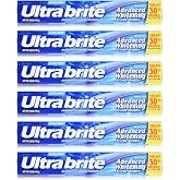 Colgate Ultra Brite Advanced Whitening Fluoride Toothpaste, Clean Mint, 6Count
