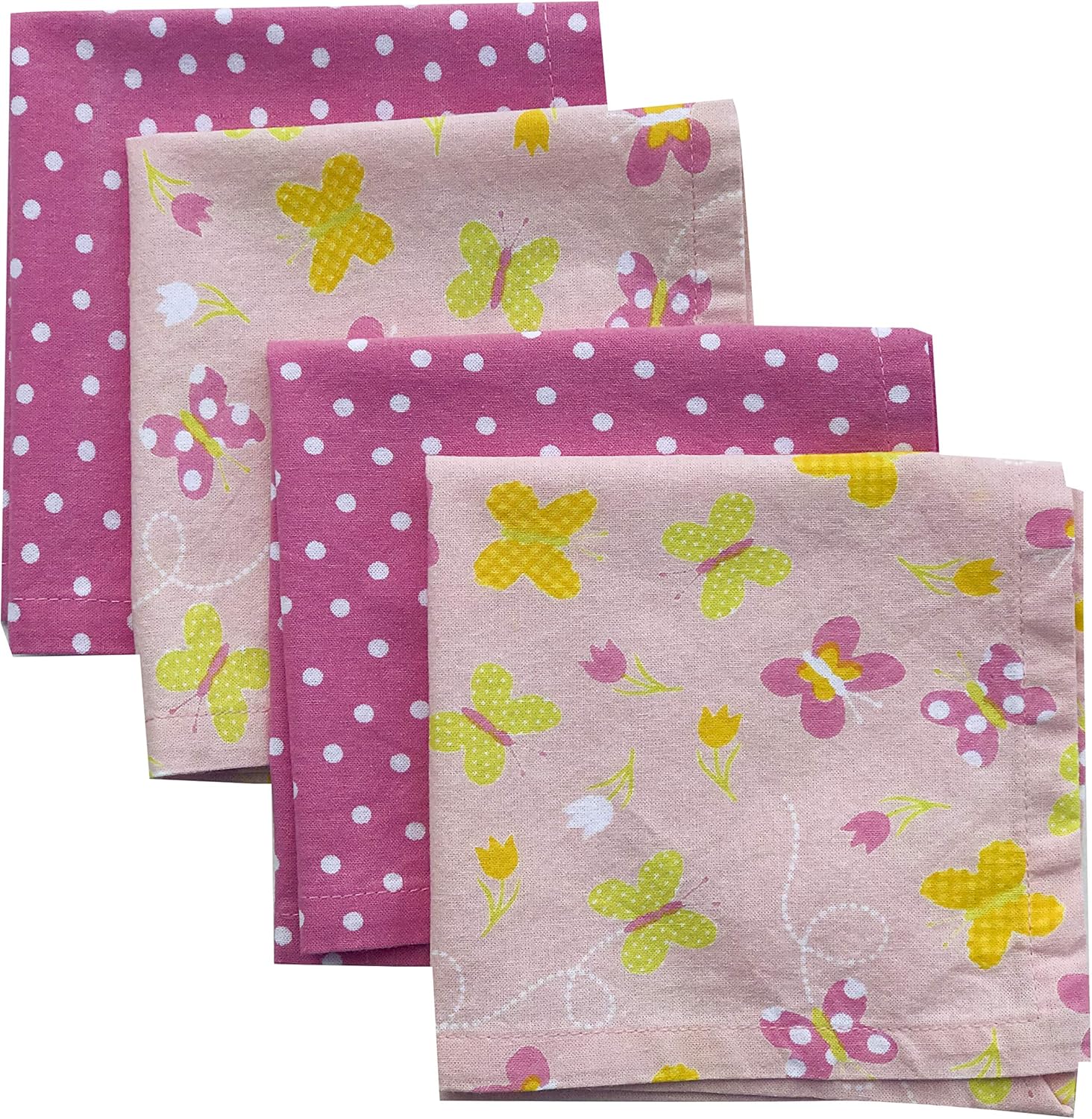 Funkins Reusable Cloth Napkins for Kids Lunch Box Napkins with Name