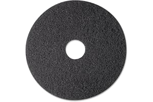 3M Floor Stripping Pad - 12 inch - Black 7200 - 5 Pads per case - Commerical Stripper