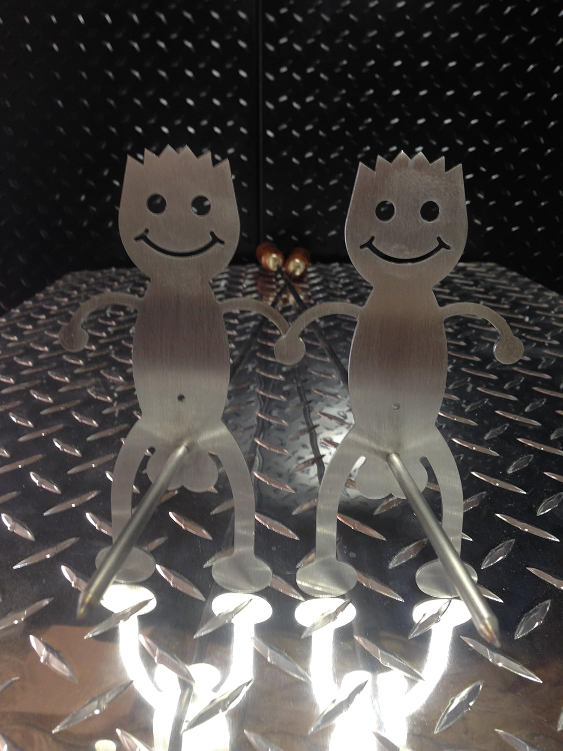 Hot Dog Roasting Stick/Skewer Partners, Stainless Steel