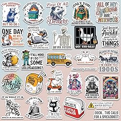 200 PCS Funny Holographic Stickers for