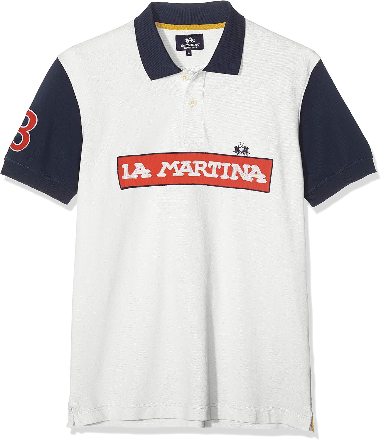 La Martina Herren Man Polo S S Piquet Stretch Poloshirt