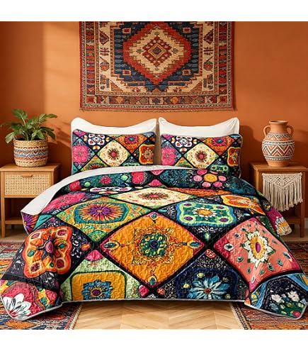 Amazon.com: PREAUREUM Jesus Quilt, Queen Size, Christian Bedding