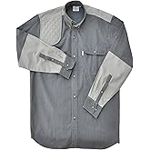 Tag Safari Men's Upland Long Sleeve Shirt (Olive/Khaki, Small)