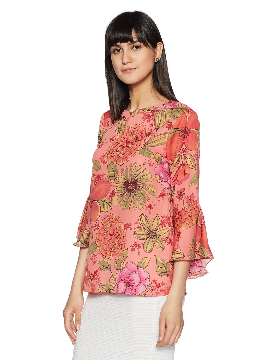 styleville.in women's floral regular fit top