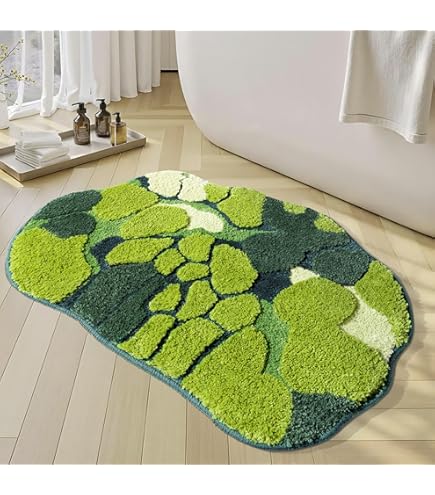 Alfombra Luminosa Para Baño 50x80cm: Diseño De Pegaso Lila, Base Antideslizante Y Brillo Mágico En La Oscuridad