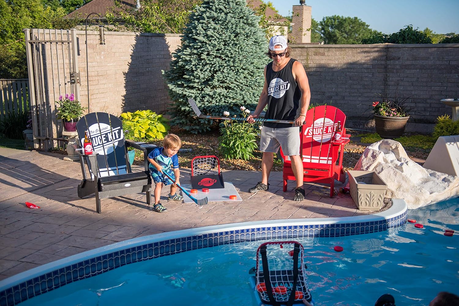 Hockey Sauce Kit Plastic Party Pucks : Sports & Outdoors