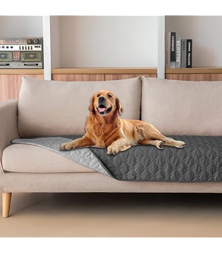 JHLD Imperméable Elastique Housse De Protection Pour Repose-Pieds, Rectangulaire Suède Housse Ottoman Amovibles Housse De Protection De La Pédale Pour Salle De Séjour-Gris-Medium