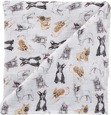 french bulldog baby swaddle