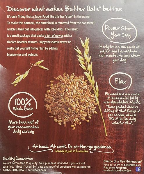 MOM BRANDS BETTER OATS REVOLUTION STEEL CUT, CLASSIC, 11.6 OUNCE