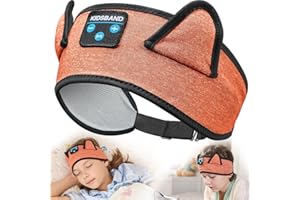 KIDSBAND Baby Headphones, Kids Headphones Bluetooth Headband Adjustable, Wireless Headband for Kids with Wired Playback 3.5 MM Jack for Teens/Boys/Girls/Smartphones/School/Airplane Travel/Tablet