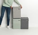 Brabantia Stackable Laundry Box 9.2 Gal 35L Light Gray view 4
