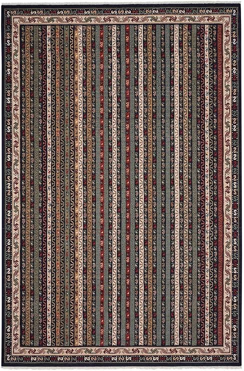 Amazon Com Capel Rugs Biltmore Salva Bazaar Area Rug 5 3 X 7 10 Navy Multi Furniture Decor