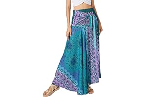 Joob Joob Long Boho Skirts for Women - Bohemian Hippie Maxi Summer Skirt