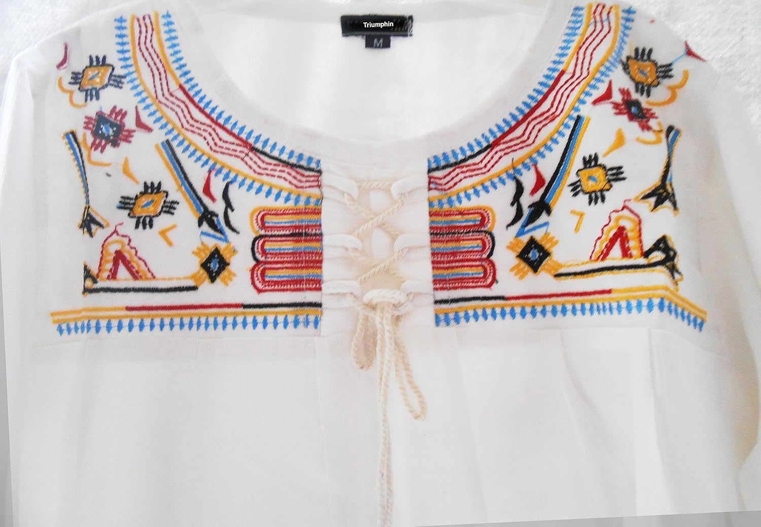 triumphin women's cotton embroidered kurti (tramt0041)