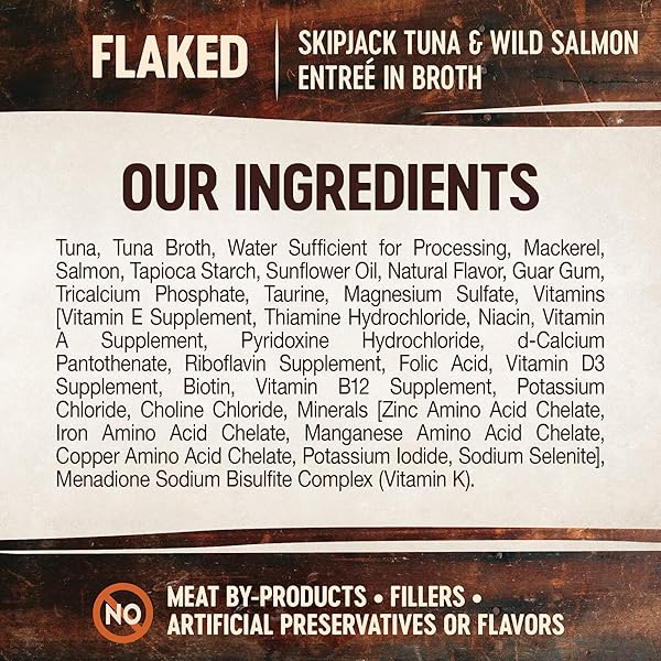 WELLNESS CORE SIGNATURE SELECTS FLAKED ADULT WET CAT FOOD, NATURAL, PROTEIN-RICH, GRAIN FREE, 2.8 OUNCE, 12 PACK (SKIPJACK TUNA & WILD SALMON)