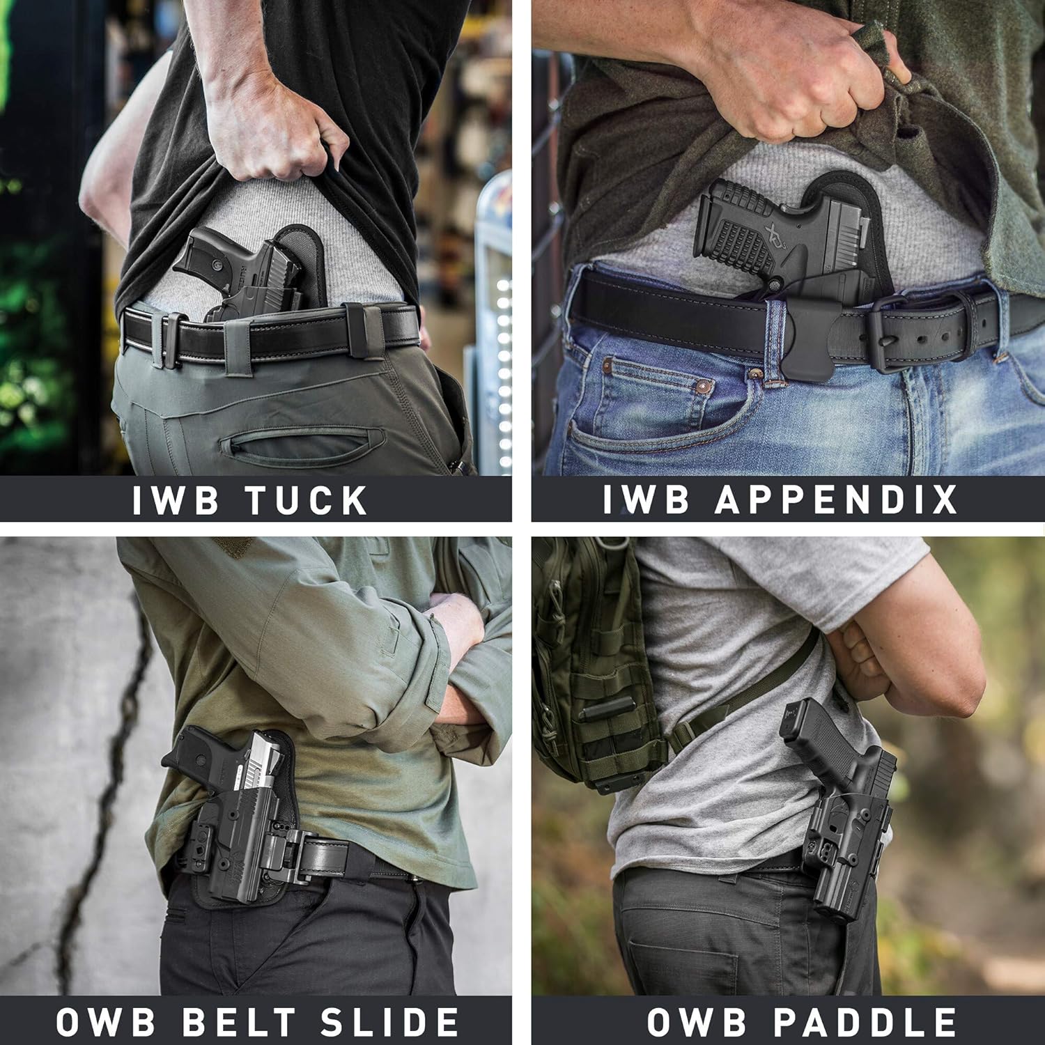 Alien Gear ShapeShift Core Carry Pack 4 Different Holsters in 1 IWB, Appendix
