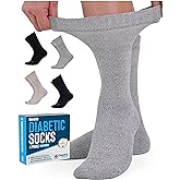Doctor's Select Bamboo Viscose Diabetic Socks Women - 4 Pairs Crew Womens Diabetic Socks Size 6-9