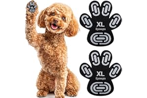 Epawpa Paw Protector, Anti-Slip Paw Grips for Senior Dogs on Hardwood Floors, Hot Pavement - 5 Sets (20 Pcs) XL
