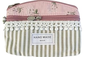 YHmyok Coin Purse for Women Cute Small Wallets Change Purse Coin Pouch (greyish pink)