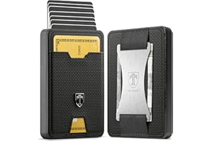 TRAVANDO Swype Slim Wallet for Men Metal RFID Blocking Mens Wallet Card Case