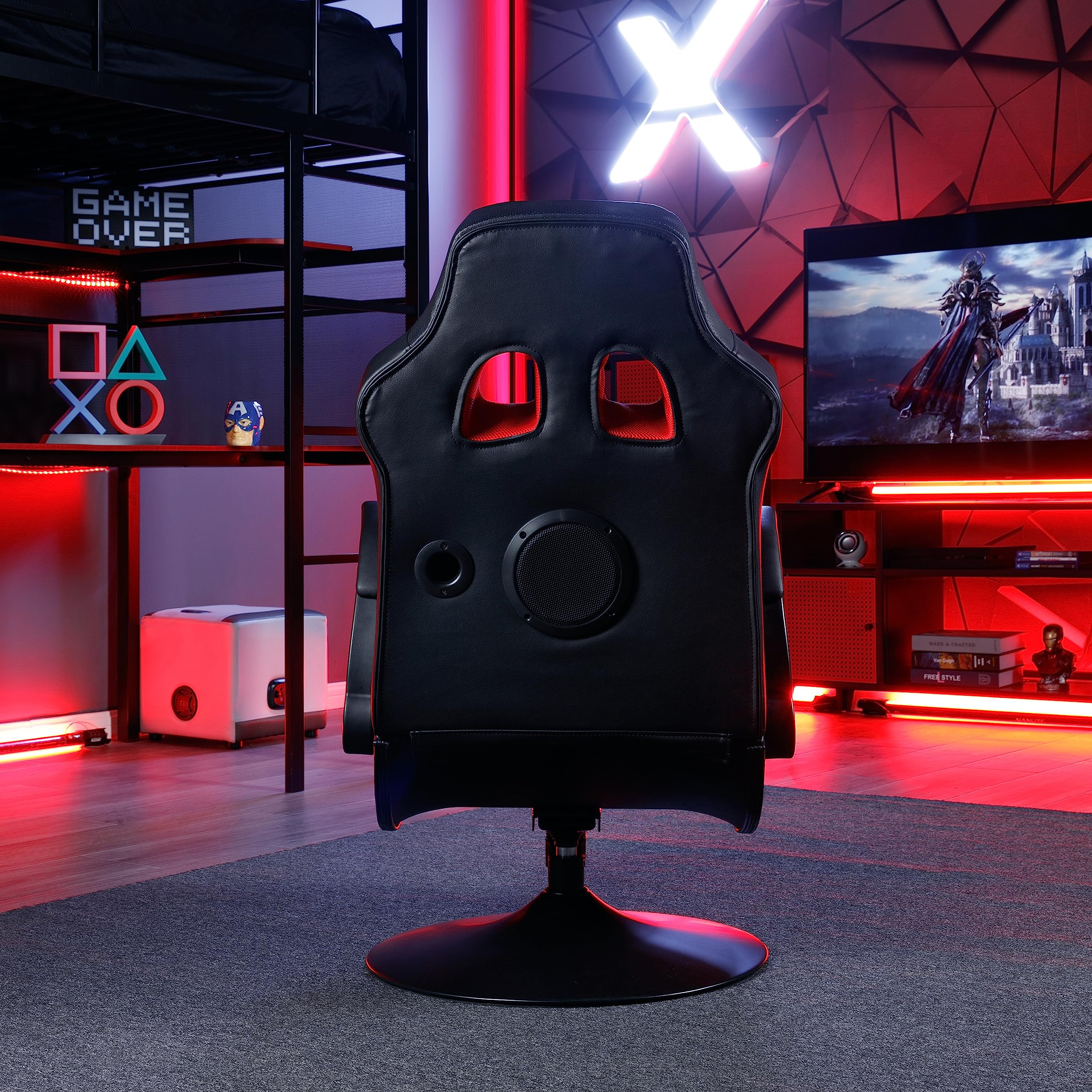 X Rocker Vibe 2.1 Bluetooth Pedestal Gaming Chair, with Wireless Audio