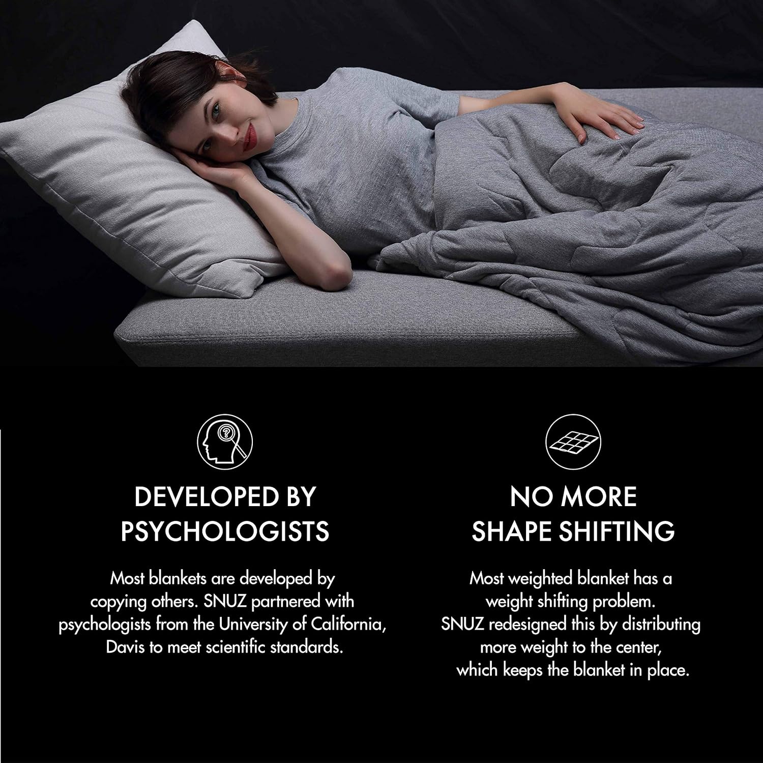 Home & Kitchen Anxiety Calm SNUZZZZ Weighted Blanket Kids w/Summer