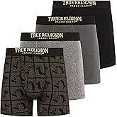 True Religion Mens Boxer Briefs Cotton Stretch Underwear for Men Pack of 4