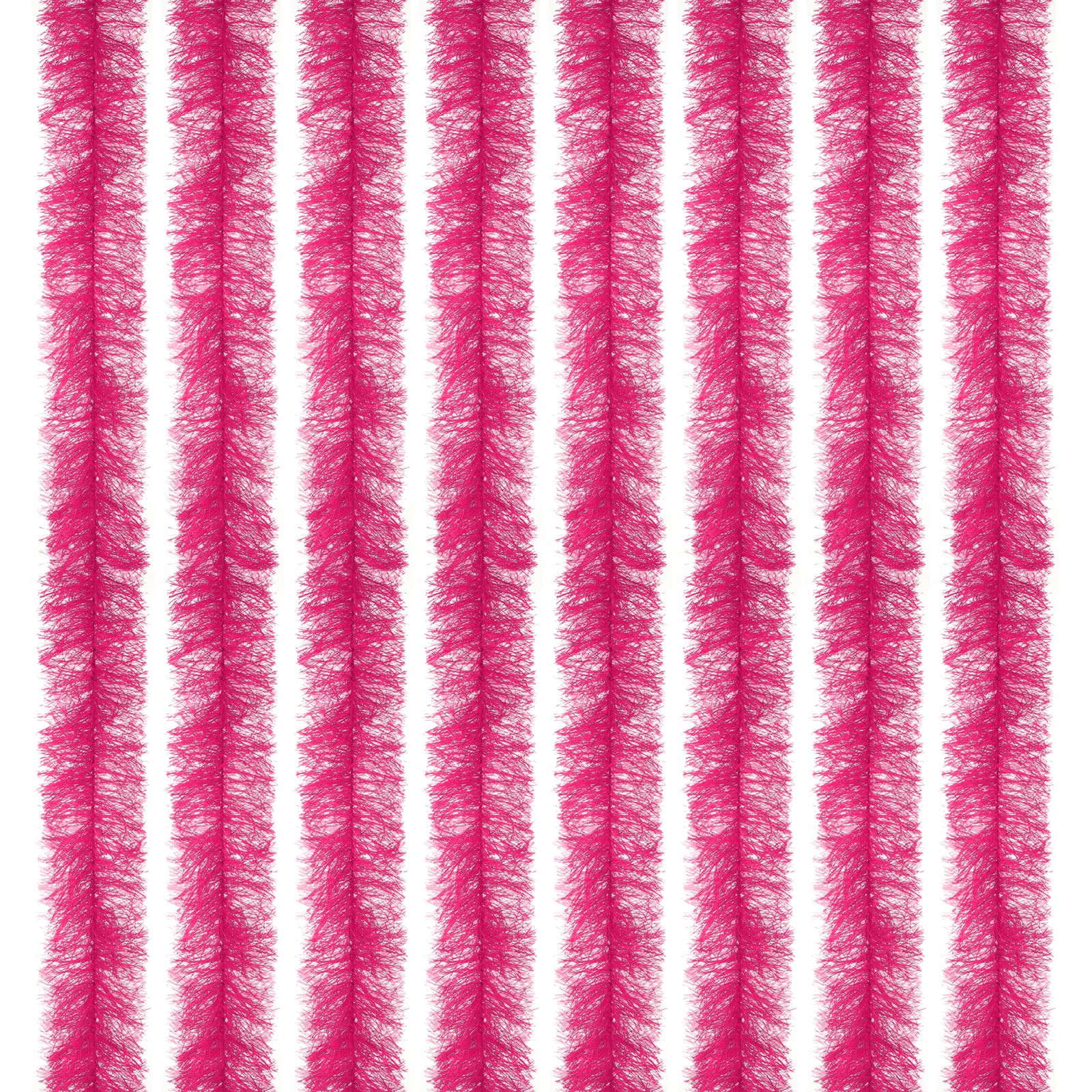 PATIKIL 5Ft Feather Boa, 8 Pcs Artificial Fluffy Feather Boas Party Decorations for DIY Crafts, Wedding Costume, Christmas, Concert, Halloween, Home Decor, Rose Red