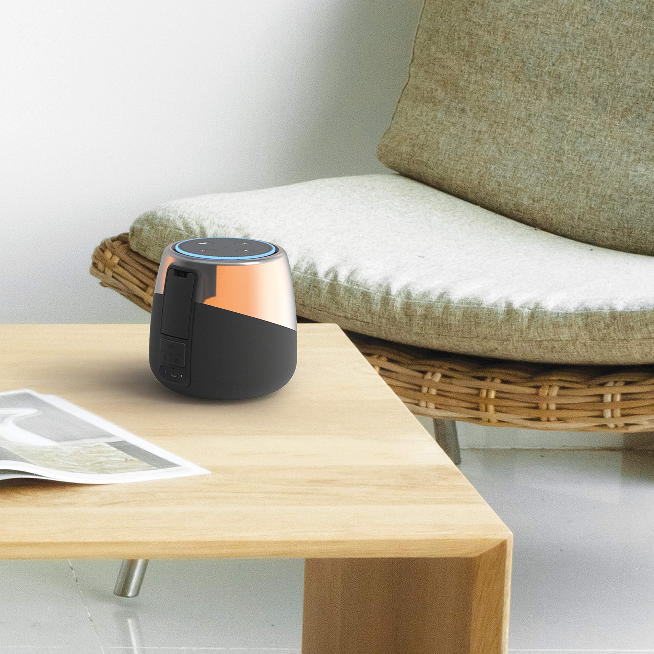 iHome iAV5 Color Changing Bluetooth Rechargeable Speaker for Amazon Echo Dot Booming Trends