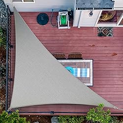 ShadeMart 16' x 17' x 23.3' Grey Sun Shade Sail