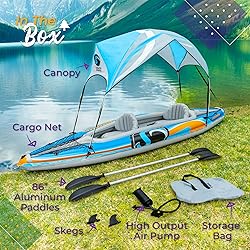 Sunlite Sports 2 Person Inflatable Kayak with