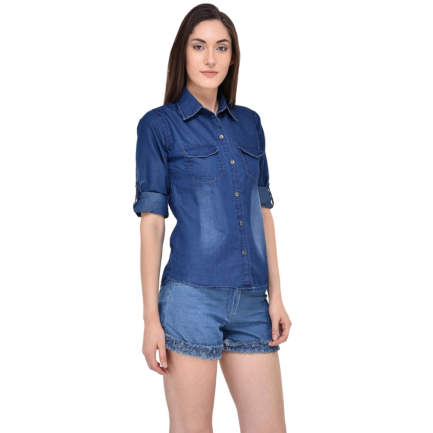 mayra women's denim shirt
