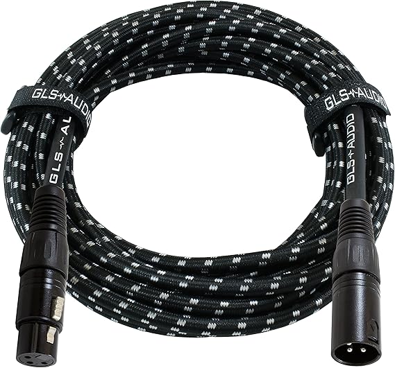 GLS Audio 15 Foot Mic Cable Balanced XLR Patch Cords XLR