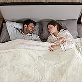 Electric Blanket King, Dual Control Heated Electric Blanket King Size with Flannel & Sherpa, Machine Washable Plush Heated Blanket 5 Heating Levels & 10 Hours Auto Off, Fast Heating, 100" x 90", White