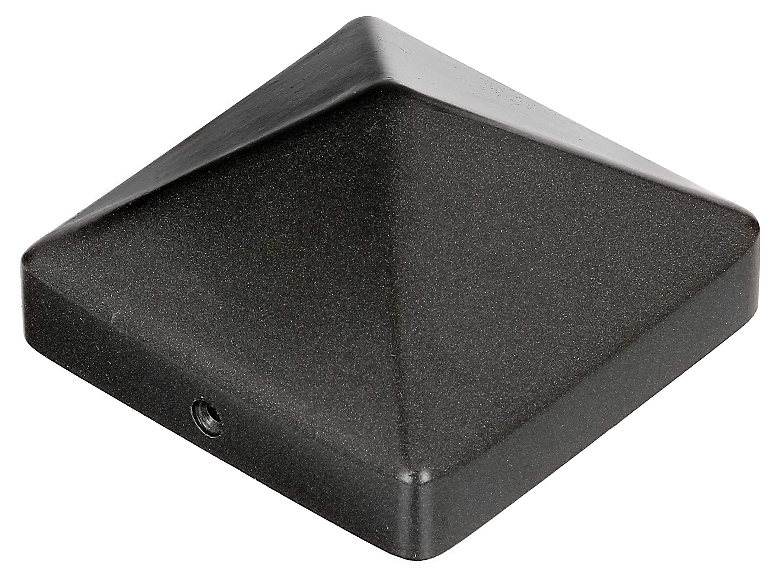 Alberts 217099 Post Cap for Wooden Posts | High Shape | Cast Aluminium | Anthracite Metallic | 90 x 90 mm